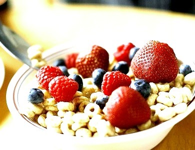 Strawberry, Fruit, Blueberry, Cereal