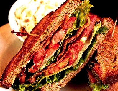 Bacon, Lettuce, and Tomato Sandwich!