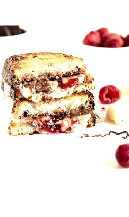 Raspberry And Nutella Stuffed Grilled CheeseSource