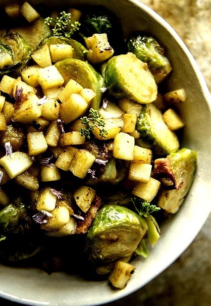 Apple and Bacon Brussels Sprouts